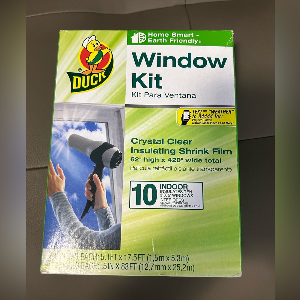Duck Indoor 10 Window Clear Shrink Film Insulator Kit 62 in x 420 in #MC40